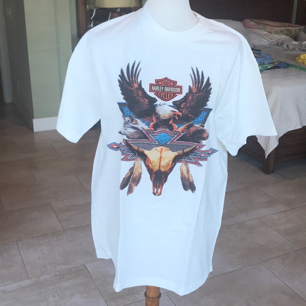 Harley-Davidson white tee shirt